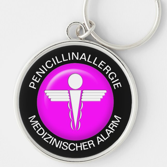 PENICILLINALLERGI  Medical Alert - Button Keychain (Front)