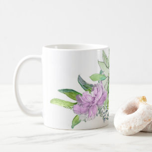 Penies and Succulent Coffee Mug