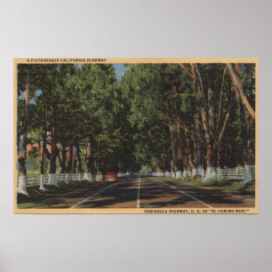 Peninsula Highway US 101 El Camino Real View Poster