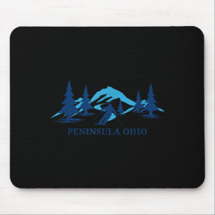 Peninsula ohio ski resort skiing skier mouse mat