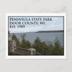 Peninsula State Park Postcard