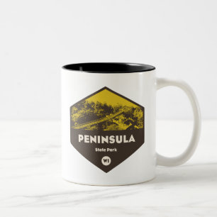 Peninsula State Park Wisconsin Two-Tone Coffee Mug