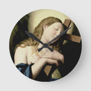 Penitent Magdalene Round Clock