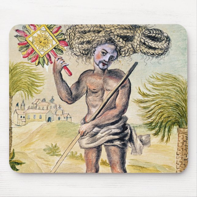 Penitent man in India Mouse Mat (Front)