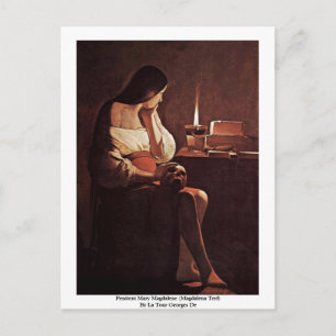 Penitent Mary Magdalene (Magdalena Terf) Postcard