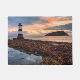 Penmon Lighthouse Sunrise   Puffin Island Doormat