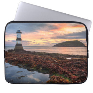 Penmon Lighthouse Sunrise Puffin Island Laptop Sleeve