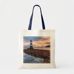 Penmon Lighthouse Sunrise   Puffin Island Tote Bag