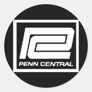 Penn Central Railway Company Logo Classic Round Sticker