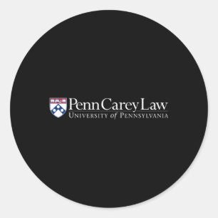 Penn Quakers Carey Law Team Colour Classic Round Sticker