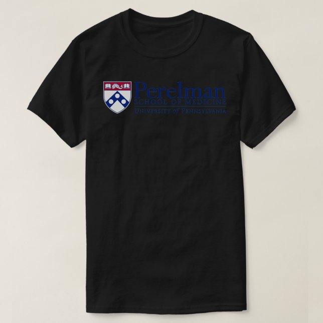 Penn Quakers Men's Apparel Perelman School of Medi T-Shirt (Design Front)