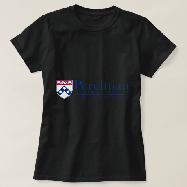 Penn Quakers Men's Apparel Perelman School of Medi T-Shirt (Design Front)