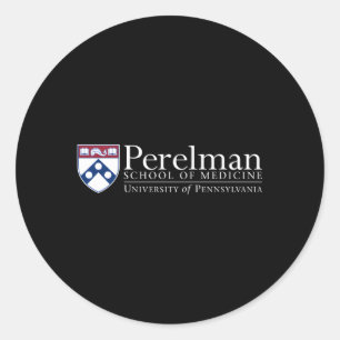 Penn Quakers 'S Perel School Of Medicine Classic Round Sticker