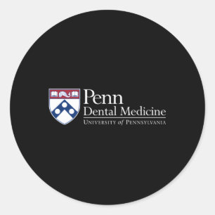 Penn Quakers 'S School Of Dental Medicine Classic Round Sticker