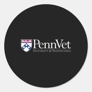 Penn Quakers 'S Veterinary School Classic Round Sticker