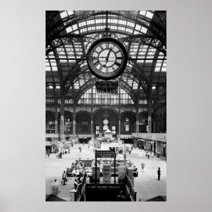 PENN STATION CONCOURSE - NEW YORK 1962 POSTER