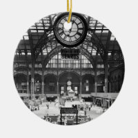 Penn Station New York Magic Lantern Slide Vintage