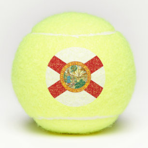 Penn tennis ball with flag of Florida, USA