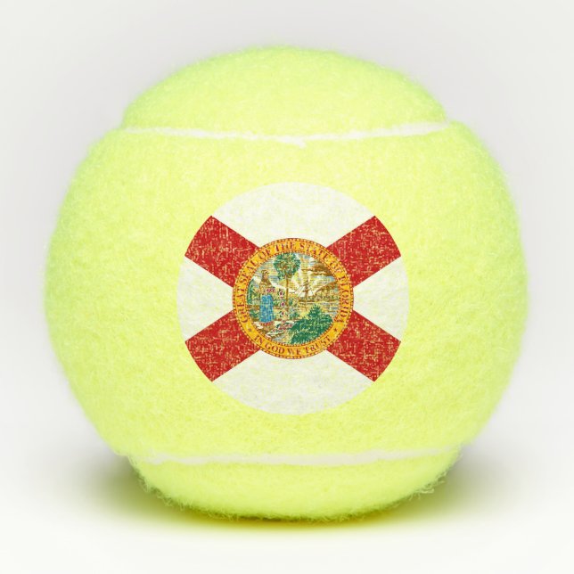 Penn tennis ball with flag of Florida, USA (Front)