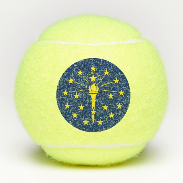 Penn tennis ball with flag of Indiana, USA (Front)