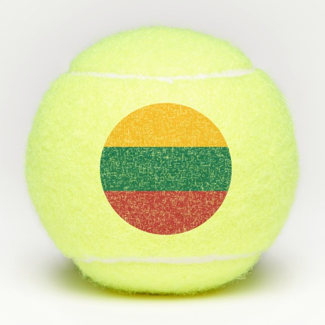 Penn tennis ball with flag of Lithuania (Front)