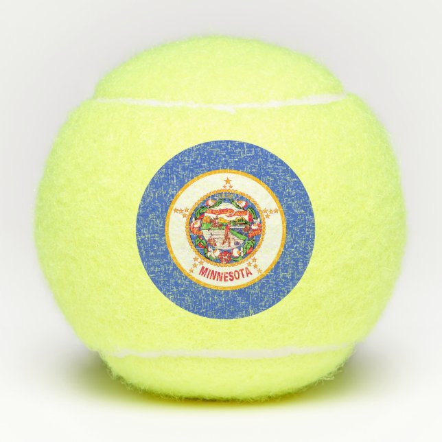 Penn tennis ball with flag of Minnesota, USA (Front)
