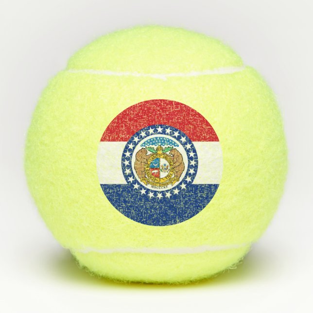 Penn tennis ball with flag of Missouri, USA (Front)