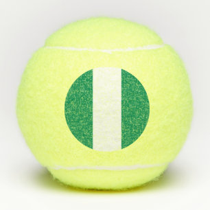 Penn tennis ball with flag of Nigeria