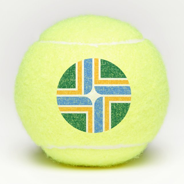 Penn tennis ball with flag of Portland, USA (Front)