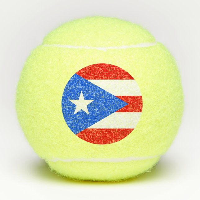 Penn tennis ball with flag of Puerto Rico, USA (Front)