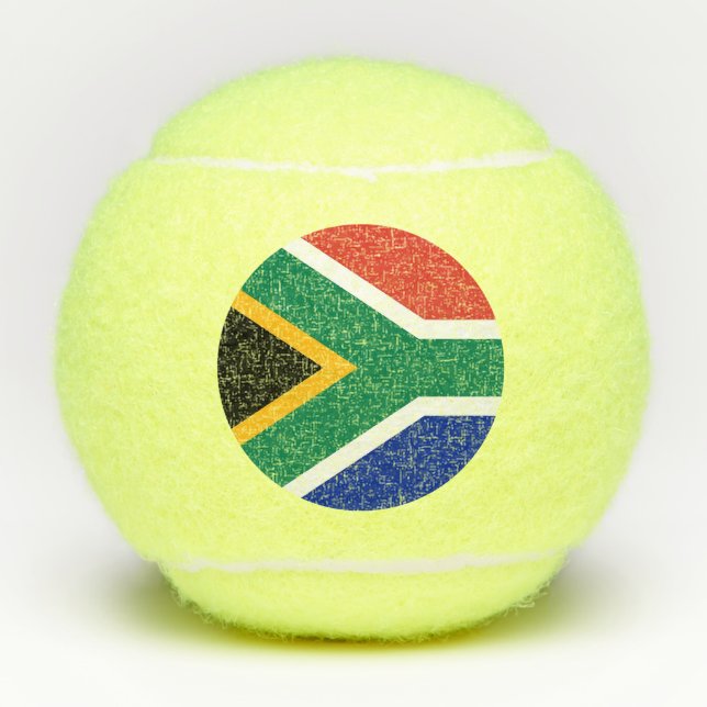 Penn tennis ball with flag of South Africa (Front)