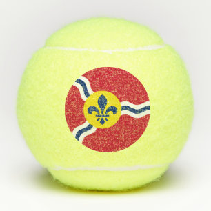 Penn tennis ball with flag of St. Louis, Missouri