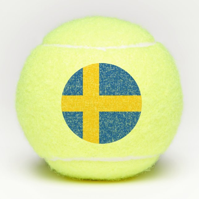 Penn tennis ball with flag of Sweden (Front)