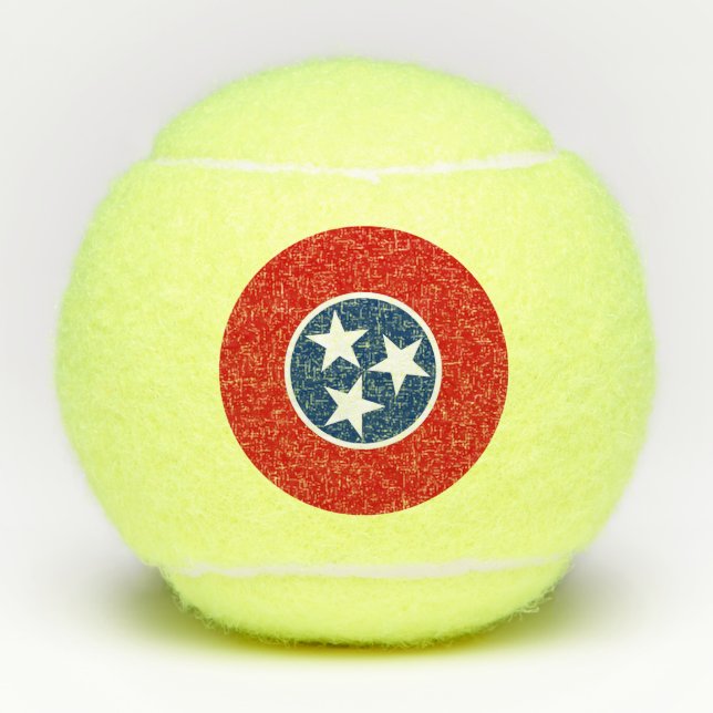 Penn tennis ball with flag of Tennessee, USA (Front)