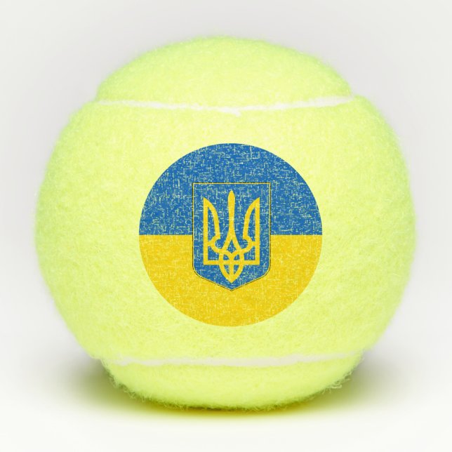 Penn tennis ball with flag of Ukraine (Front)