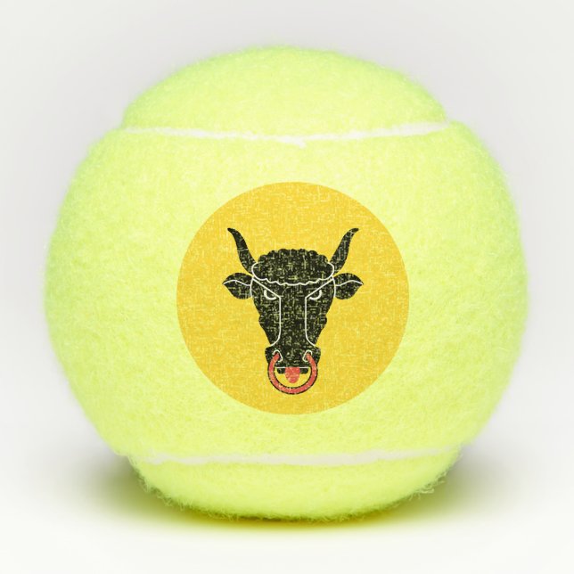 Penn tennis ball with flag of Uri, Switzerland (Front)