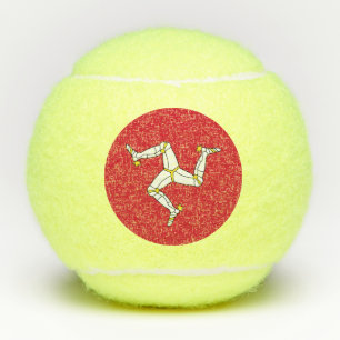 Penn tennis ball with Isle of Man flag, UK