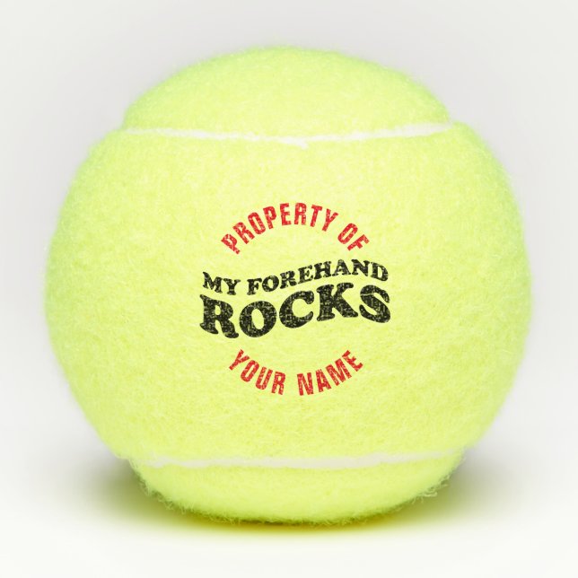 Penn tennis can sleeve with custom printed balls (Front)