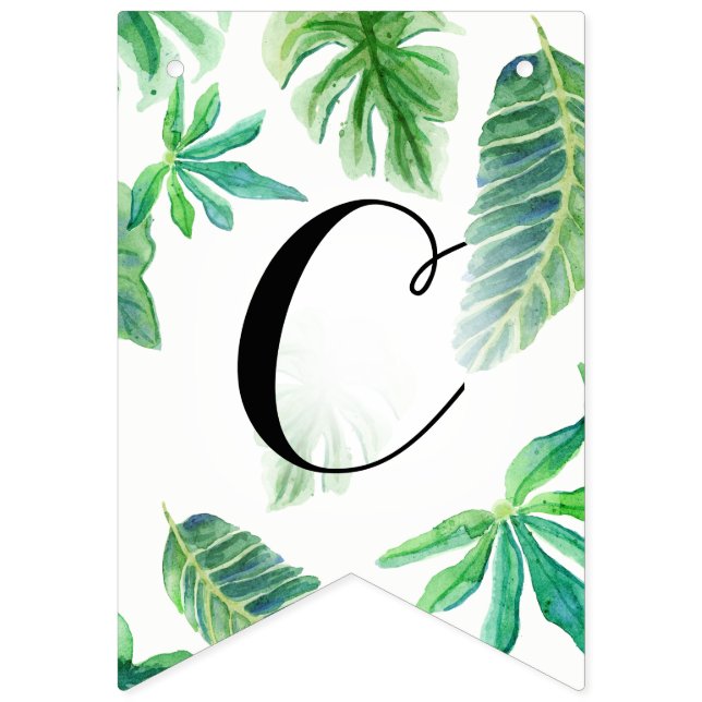 Pennant Congratulations Wedding Graduation Leaves Bunting (First Flag)