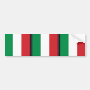 Pennant Of Italy, Italy flag Bumper Sticker