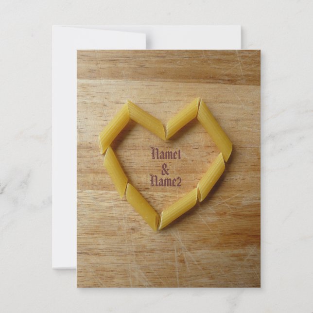 Penne Love Invitation Template (Front)