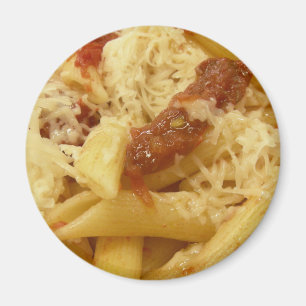 Penne pasta, tomatoes & cheese magnet