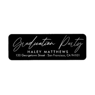 Penned Party EDITABLE COLOR Graduation Address