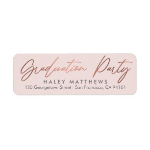 Penned Party EDITABLE COLOR Graduation Address