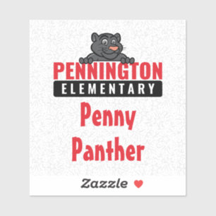 Pennington Logo with Name Vinyl Durable Sticker