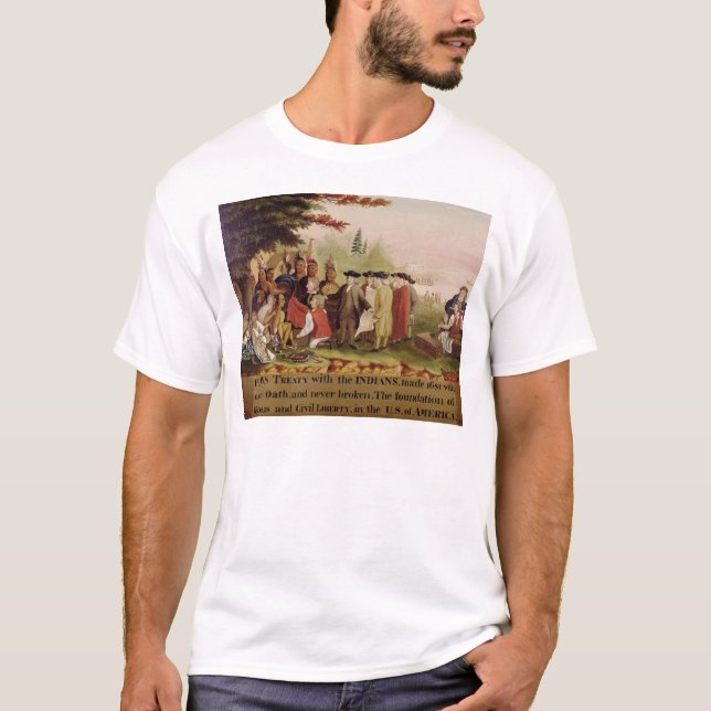 Penn's Treaty with the Indians in 1682, c.1840 T-Shirt (Front)