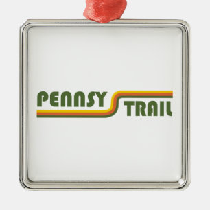 Pennsy Trail Indianapolis Metal Tree Decoration