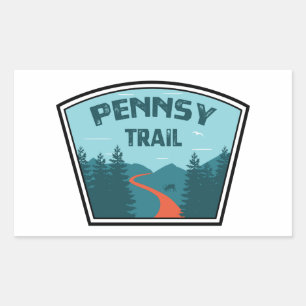Pennsy Trail Indianapolis Rectangular Sticker