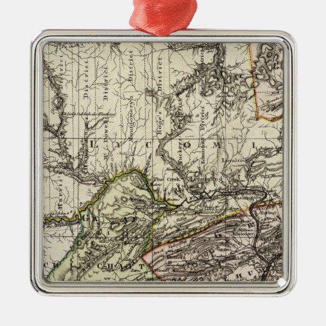 Pennsylvania 12 metal tree decoration (Front)