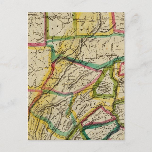 Pennsylvania 1818 Edition Postcard (Front)